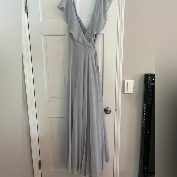 Jenny Yoo Whisper Blue Bridesmaid Dress - Size 8 - Picture 3 of 6